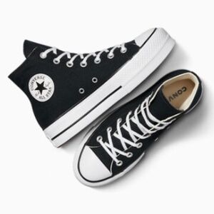 Chuck Taylor All Star Lift Platform Canvas Converse Black and White
